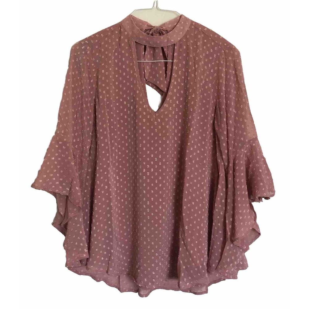 Band of Gypsies Blouse Women Blush Medium NWT
